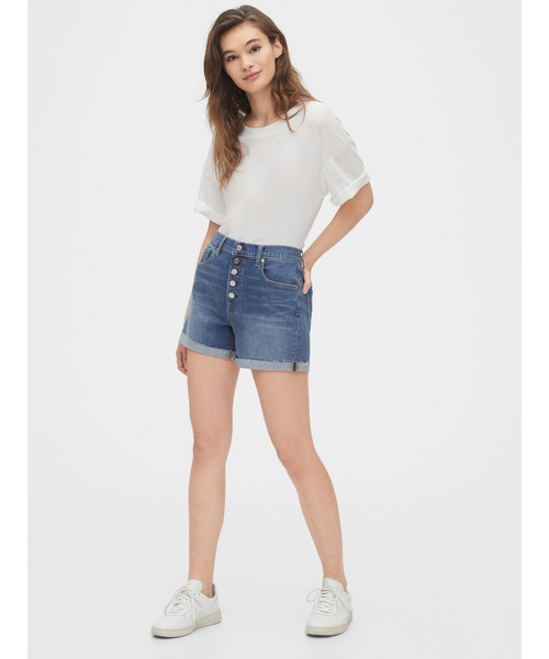 d.i.a.　デニムショートパンツ GAP（ギャップ）の「10Cmハイライズデニムショートパンツ