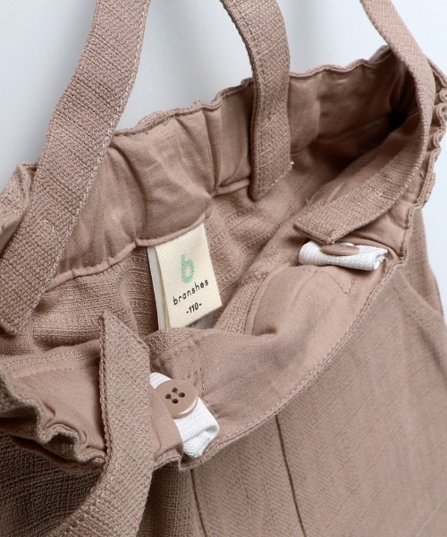 BRANSHES（ブランシェス）の「サスペンダー付ワイドパンツ（その他パンツ・キッズ・ブラウン/カーキ・90cm/110cm/100cm/120cm/130cm/140cm/150cm）」の5枚目の写真
