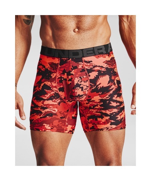 UNDER ARMOUR（アンダーアーマー）の「UAテック 6インチ シングル シーズナル(トレーニング/MEN)（ボクサーパンツ・メンズ・グレー系カモフラージュ/ブラック×レッド/グリーン系カモフラージュ/その他/ダークグレー・MD/LG/XL/XXL/SM/3XL）」の2枚目の写真