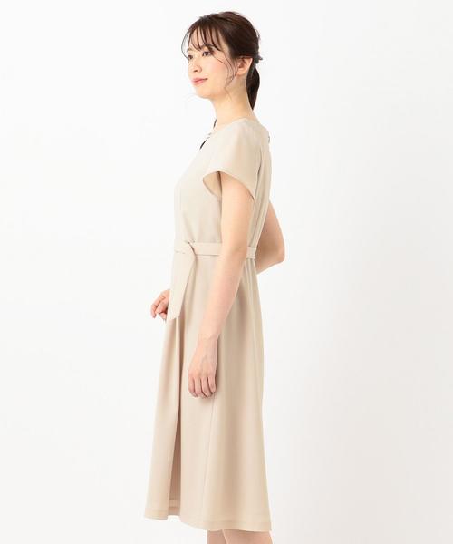 ANY SIS（エニィスィス）の「【ベルト付き】ノーブルフレア ワンピース（ワンピース・レディース・黄土色系/ベージュ系/ネイビー系・1/2/3）」の6枚目の写真