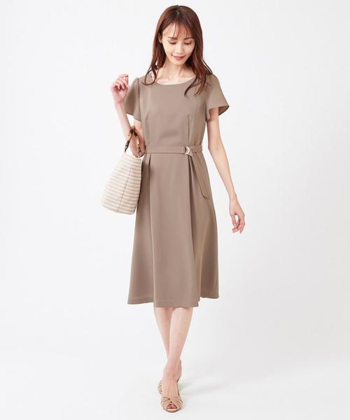 ANY SIS（エニィスィス）の「【ベルト付き】ノーブルフレア ワンピース（ワンピース・レディース・黄土色系/ベージュ系/ネイビー系・1/2/3）」の14枚目の写真