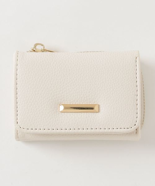 VIBGYOR Women（ヴィブジョー　ウィメン）の「VIBGYOR Select/ シボ感ミニ財布（TK）（財布・レディース・ブラック/ブラウン/グレー/アイボリー・FREE）」の2枚目の写真