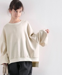 classicalelf（クラシカルエルフ）の「キッズ ゆったりルーズシルエット バルーンスリーブボーダー柄or無地トレーナー(長袖)（スウェット・キッズ）」