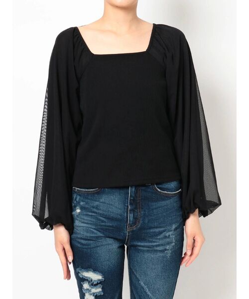 RESEXXY（リゼクシー）の「バックオープントップス（Tシャツ/カットソー・レディース・ブラック/ブラウン/ワイン・FREE）」の20枚目の写真