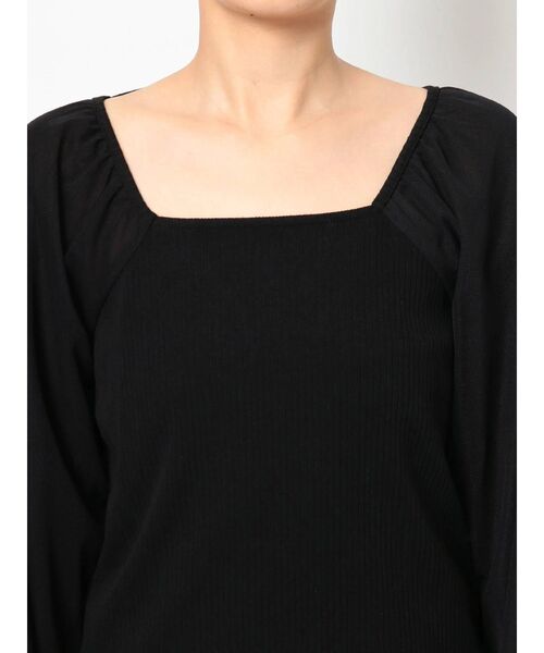 RESEXXY（リゼクシー）の「バックオープントップス（Tシャツ/カットソー・レディース・ブラック/ブラウン/ワイン・FREE）」の17枚目の写真