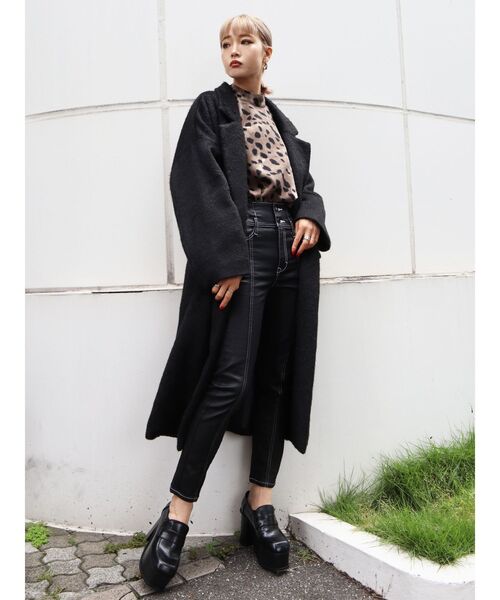 EMODA（エモダ）の「ハイネックロングトップ（Tシャツ/カットソー・レディース・ブラック/ブルー/その他・FREE）」の9枚目の写真