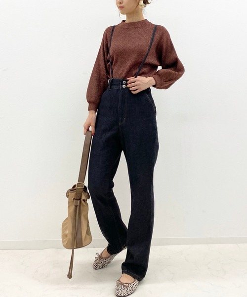 archives（アルシーヴ）の「袖ボリュームラメニットプルオーバー（ニット/セーター・レディース・シルバーグレー/ベージュ/グリーン/ブラウン/ブルー・MEDIUM）」の17枚目の写真