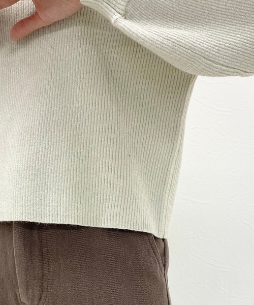 archives（アルシーヴ）の「袖ボリュームラメニットプルオーバー（ニット/セーター・レディース・シルバーグレー/ベージュ/グリーン/ブラウン/ブルー・MEDIUM）」の12枚目の写真