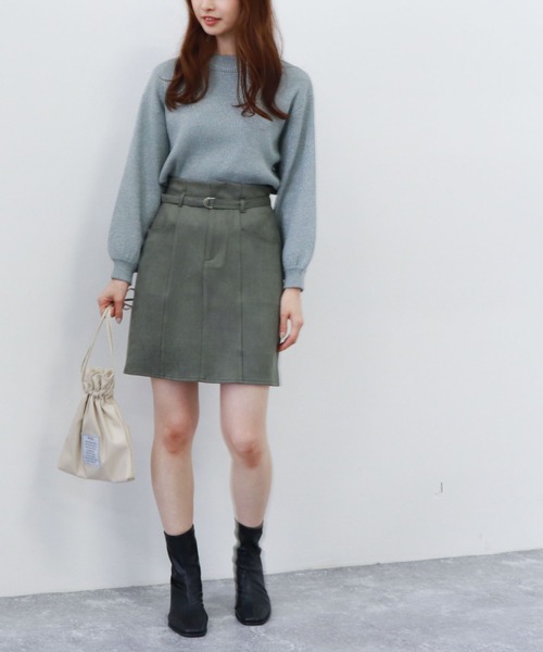 archives（アルシーヴ）の「袖ボリュームラメニットプルオーバー（ニット/セーター・レディース・シルバーグレー/ベージュ/グリーン/ブラウン/ブルー・MEDIUM）」の20枚目の写真