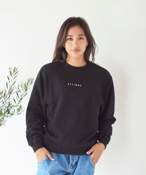THRILLS(スリルズ)の「THRILLS Minimal Thrills Crew (スリルズ )(2colors)(WTH20-200B)(スウェット・レディース・ブラック/グリーン・8)」の15枚目の写真