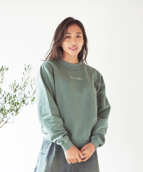THRILLS(スリルズ)の「THRILLS Minimal Thrills Crew (スリルズ )(2colors)(WTH20-200B)(スウェット・レディース・ブラック/グリーン・8)」の16枚目の写真