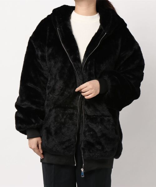 SpRay（スプレイ）の「エコファーフードジャケット（ブルゾン）」 - WEAR