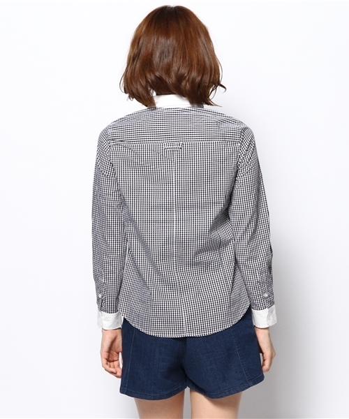 CIAOPANIC（チャオパニック）の「【Ciaopanic】丸衿シャツ（シャツ/ブラウス・レディース・その他20/その他18/ネイビー/ブラック・FREE）」の7枚目の写真