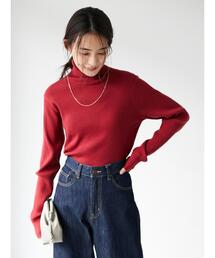 CRAFT STANDARD BOUTIQUE | リブニットタートルプルオーバー●＊(ニット/セーター)