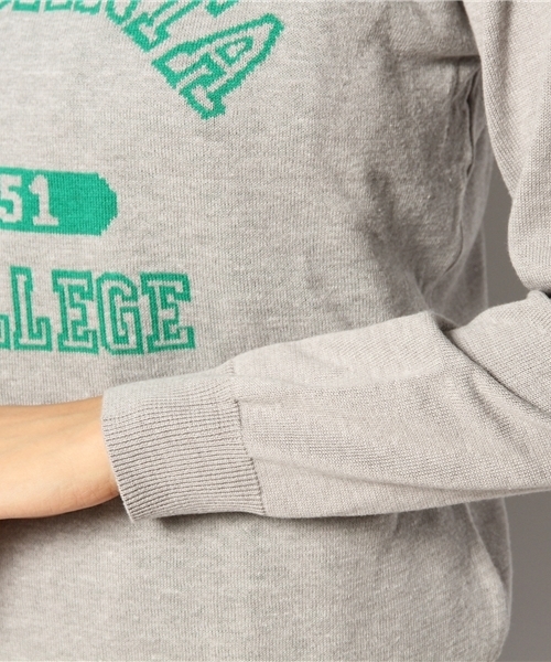 CIAOPANIC（チャオパニック）の「【Ciaopanic】COLLEGEJQPO（ニット/セーター・レディース・グレー/ネイビー/グリーン・FREE）」の8枚目の写真
