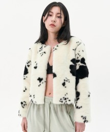 FEKETE | FEKETE NO-COLLAR COW FUR JACKET(その他アウター)