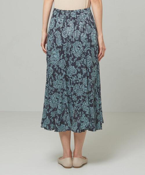 closet story（クローゼットストーリー）の「＜closet story＞□ジャガード ロングスカート -手洗い可能-（スカート・レディース・ブラック/ネイビー・FREE）」の3枚目の写真