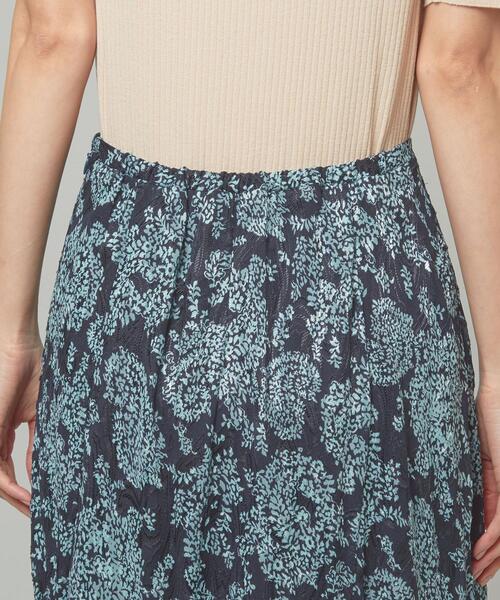 closet story（クローゼットストーリー）の「＜closet story＞□ジャガード ロングスカート -手洗い可能-（スカート・レディース・ブラック/ネイビー・FREE）」の5枚目の写真