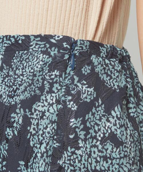 closet story（クローゼットストーリー）の「＜closet story＞□ジャガード ロングスカート -手洗い可能-（スカート・レディース・ブラック/ネイビー・FREE）」の7枚目の写真