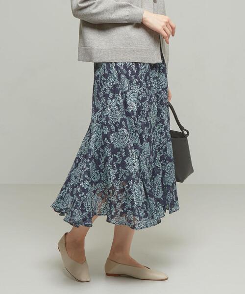 closet story（クローゼットストーリー）の「＜closet story＞□ジャガード ロングスカート -手洗い可能-（スカート・レディース・ブラック/ネイビー・FREE）」の12枚目の写真