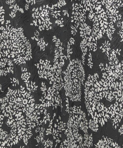 closet story（クローゼットストーリー）の「＜closet story＞□ジャガード ロングスカート -手洗い可能-（スカート・レディース・ブラック/ネイビー・FREE）」の4枚目の写真