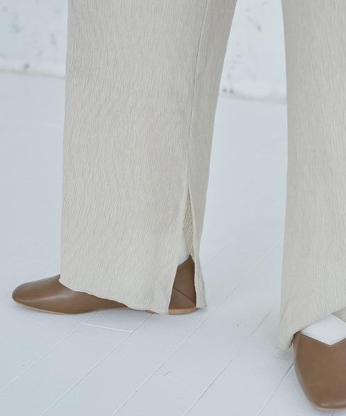 onetome（ワントゥーミー）の「シャーリングワイドパンツ（その他パンツ・レディース・ブラウン/ミント/ベージュ・S/M）」の20枚目の写真