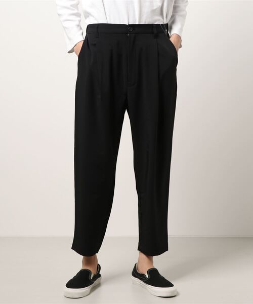 STYLEBLOCK（スタイルブロック）の「T-100ワイドテーパードパンツ（その他パンツ・メンズ・ベージュ/グリーン/ブラック/ブルー・L/M/LL）」の2枚目の写真