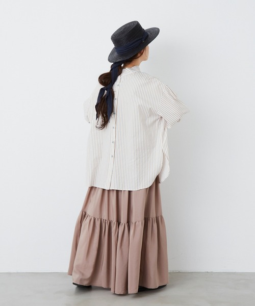 Libra Cue（リブラ キュー）の「エアリーティアードスカート（スカート・レディース・ブラック/ベージュ/グレー・FREE）」の16枚目の写真