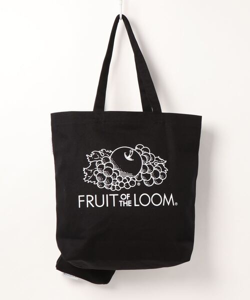 FRUIT OF THE LOOM（フルーツオブザルーム）の「FTL YU NAGABA  POUCH &  TOTE（トートバッグ・レディース・ブラック/オフホワイト・FREE）」の4枚目の写真