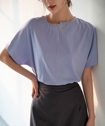 イレギュラーネックTシャツカットソー