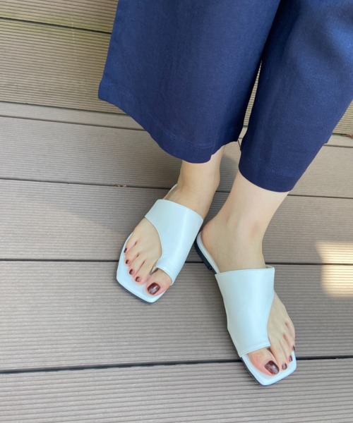 RANAN（ラナン）の「フラットトングサンダル（サンダル・レディース・シルバー/パイソン/ブラック/ブラウン/ホワイト/マスタード/ミント/アニマル・S/LL/M/L）」の12枚目の写真