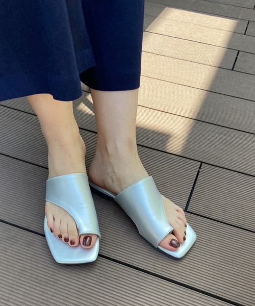 RANAN（ラナン）の「フラットトングサンダル（サンダル・レディース・シルバー/パイソン/ブラック/ブラウン/ホワイト/マスタード/ミント/アニマル・S/LL/M/L）」の18枚目の写真