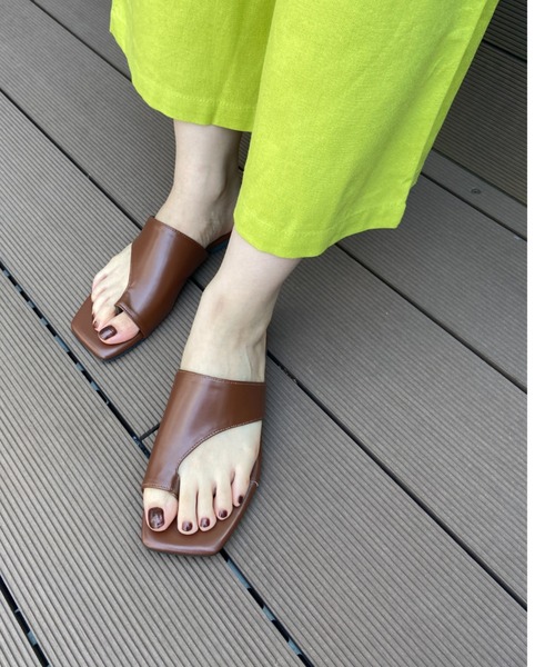 RANAN（ラナン）の「フラットトングサンダル（サンダル・レディース・シルバー/パイソン/ブラック/ブラウン/ホワイト/マスタード/ミント/アニマル・S/LL/M/L）」の10枚目の写真