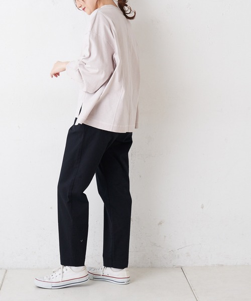 PUAL CE CIN(ピュアルセシン)の「配色ステッチプルオーバー(Tシャツ/カットソー・レディース・ブルー/ピンク系その他/ホワイト/チャコールグレー・FREE)」の14枚目の写真