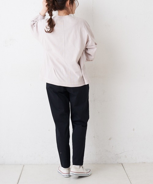 PUAL CE CIN(ピュアルセシン)の「配色ステッチプルオーバー(Tシャツ/カットソー・レディース・ブルー/ピンク系その他/ホワイト/チャコールグレー・FREE)」の18枚目の写真