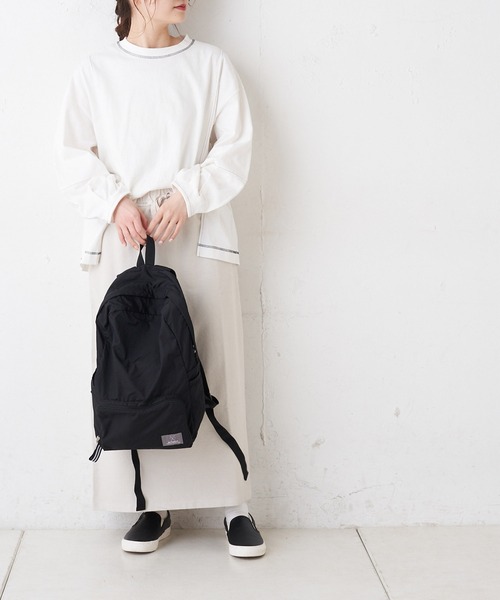 PUAL CE CIN(ピュアルセシン)の「配色ステッチプルオーバー(Tシャツ/カットソー・レディース・ブルー/ピンク系その他/ホワイト/チャコールグレー・FREE)」の13枚目の写真