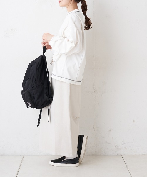 PUAL CE CIN(ピュアルセシン)の「配色ステッチプルオーバー(Tシャツ/カットソー・レディース・ブルー/ピンク系その他/ホワイト/チャコールグレー・FREE)」の17枚目の写真