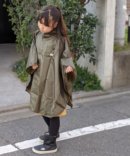 Lee（リー）の「Lee/リー　キッズ　レインポンチョ（レインコート/ポンチョ・キッズ・カーキ/ピンク/サックスブルー/オレンジ・SMALL）」の8枚目の写真
