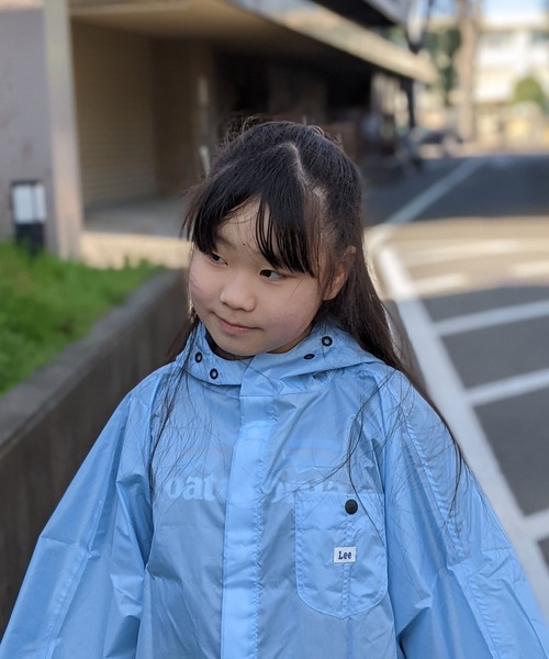 Lee（リー）の「Lee/リー　キッズ　レインポンチョ（レインコート/ポンチョ・キッズ・カーキ/ピンク/サックスブルー/オレンジ・SMALL）」の16枚目の写真