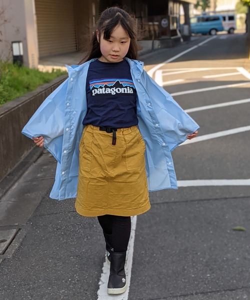 Lee（リー）の「Lee/リー　キッズ　レインポンチョ（レインコート/ポンチョ・キッズ・カーキ/ピンク/サックスブルー/オレンジ・SMALL）」の17枚目の写真