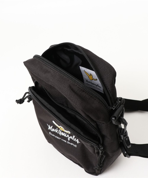 Mark Gonzales（マーク・ゴンザレス）の「600D リップストップ / 縦型 ミニショルダー / ボックス型（ショルダーバッグ・メンズ・ブラック・FREE）」の5枚目の写真