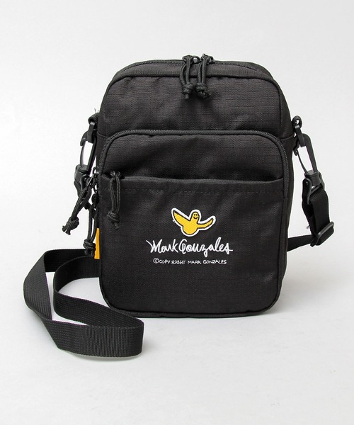 Mark Gonzales（マーク・ゴンザレス）の「600D リップストップ / 縦型 ミニショルダー / ボックス型（ショルダーバッグ・メンズ・ブラック・FREE）」の12枚目の写真