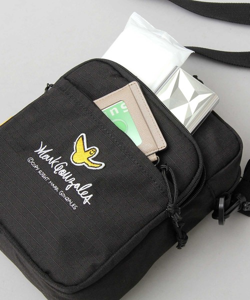 Mark Gonzales（マーク・ゴンザレス）の「600D リップストップ / 縦型 ミニショルダー / ボックス型（ショルダーバッグ・メンズ・ブラック・FREE）」の14枚目の写真