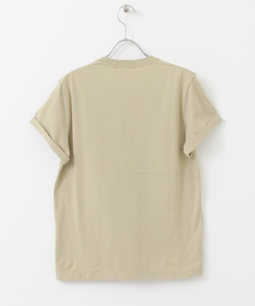 GYMPHLEX（ジムフレックス）の「GYMPHLEX　COMBED COTTON JERSEY T-SHIRTS（Tシャツ/カットソー・レディース・チャコールグレー/ベージュ系その他/ホワイト/ブルー系その他/ベージュ・12）」の11枚目の写真