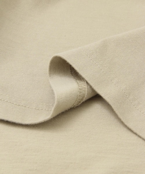 GYMPHLEX（ジムフレックス）の「GYMPHLEX　COMBED COTTON JERSEY T-SHIRTS（Tシャツ/カットソー・レディース・チャコールグレー/ベージュ系その他/ホワイト/ブルー系その他/ベージュ・12）」の21枚目の写真