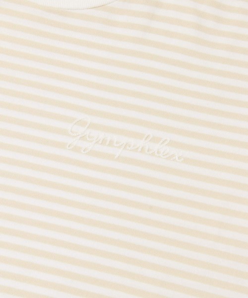 GYMPHLEX（ジムフレックス）の「GYMPHLEX　COMBED COTTON JERSEY T-SHIRTS（Tシャツ/カットソー・レディース・チャコールグレー/ベージュ系その他/ホワイト/ブルー系その他/ベージュ・12）」の15枚目の写真