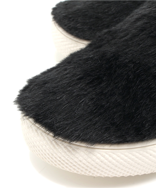 CIAOPANIC（チャオパニック）の「【Ciaopanic】ファースリッポン（スニーカー・レディース・ブラック/グレー・24/23/25）」の6枚目の写真