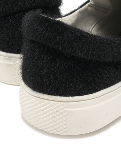 CIAOPANIC（チャオパニック）の「【Ciaopanic】ファースリッポン（スニーカー・レディース・ブラック/グレー・24/23/25）」の8枚目の写真