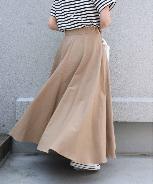 PICCIN（ピッチン）の「ウォッシャブルエアリーフレアスカート（スカート・レディース・オフホワイト/ベージュ/ネイビー・M）」の20枚目の写真