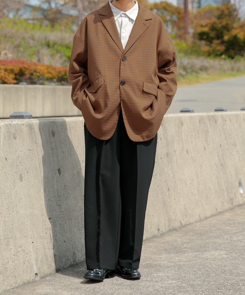 Perushu(ペルーシュ)の「センタープレスストレートスラックス(スラックス・メンズ・ダークブルー/ダークブラウン/ブラック・LARGE/SMALL/MEDIUM)」の18枚目の写真